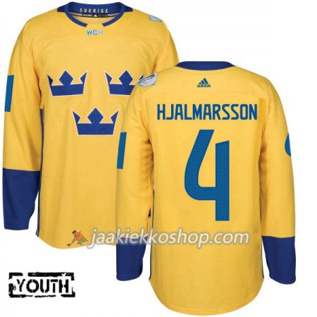 Ruotsi Pelipaita Niklas Hjalmarsson 4 2016 World Cup Lapsille Keltainen Premier Paita